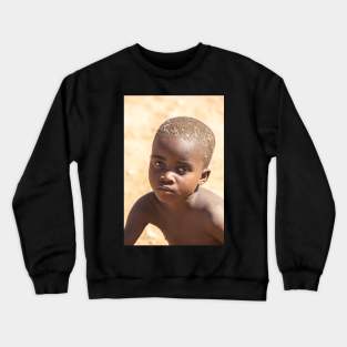 Namibia. Himba Tribe. Portrait of a Boy. Crewneck Sweatshirt